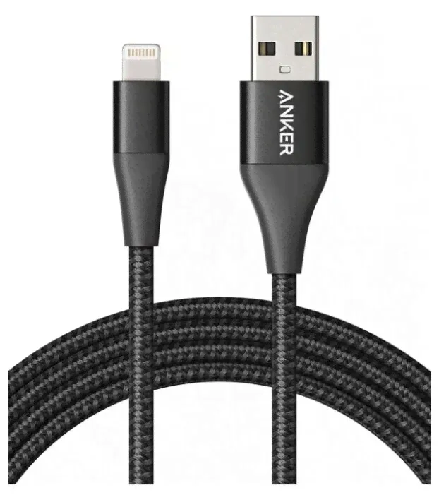 Кабель ANKER Powerline+ II USB - Lightning MFI (A8454) 3 м черный