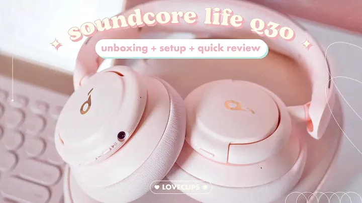 My pink aesthetic headphones 💖 Anker Soundcore Life Q30 💖 | Unboxing + Review