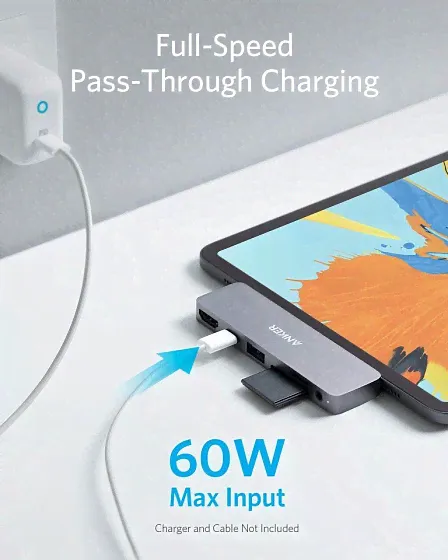 Anker PowerExpand Direct 6-in-1 USB-C PD Media Hub Grey-0