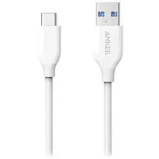 Кабель Anker PowerLine Select+ USB A to USB C 3ft White