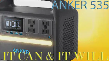 Anker 535 Portable Power Station 500W Generator 512wh Powerhouse Power Bank Powercore Review