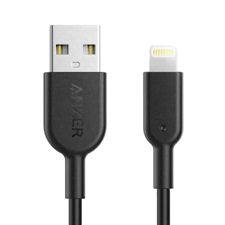 Кабель Anker Powerline II USB-Lightning (0,9 м) для iPod, iPhone, iPad Anker, A8432H11 (Черный)