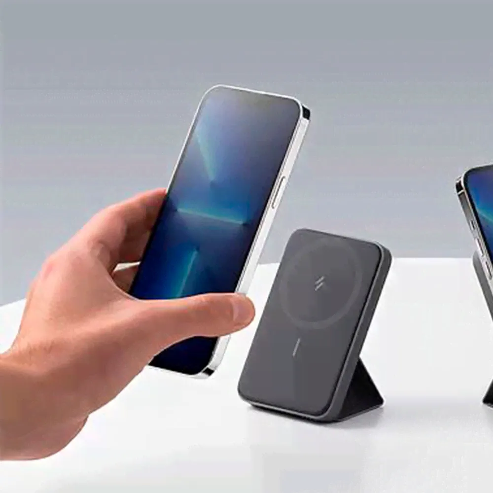 ПЗУ ANKER Series 6 (A1611G11) 5000mAh, 1 USB-C беспроводная магнитная зарядка 12W, с подставкой черн-2