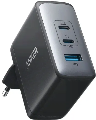 Сетевое зарядное устройство ANKER PowerPort III GaN II 3-Port 100W A21 45Black/черный-0
