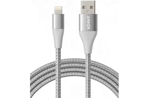 Кабель ANKER PowerLine+ II Lightning для iPod, iPhone, iPad, A8453H41, серебристый