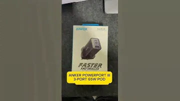 ANKER POWERPORT III 3-PORT 65W #adaptor #gadget #unboxing #anker #fyp