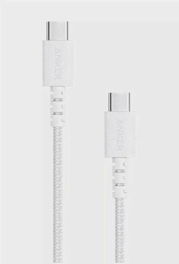 Кабель Anker PowerLine Select+ USB C to USB C 0.9m (A8032H21), Белый