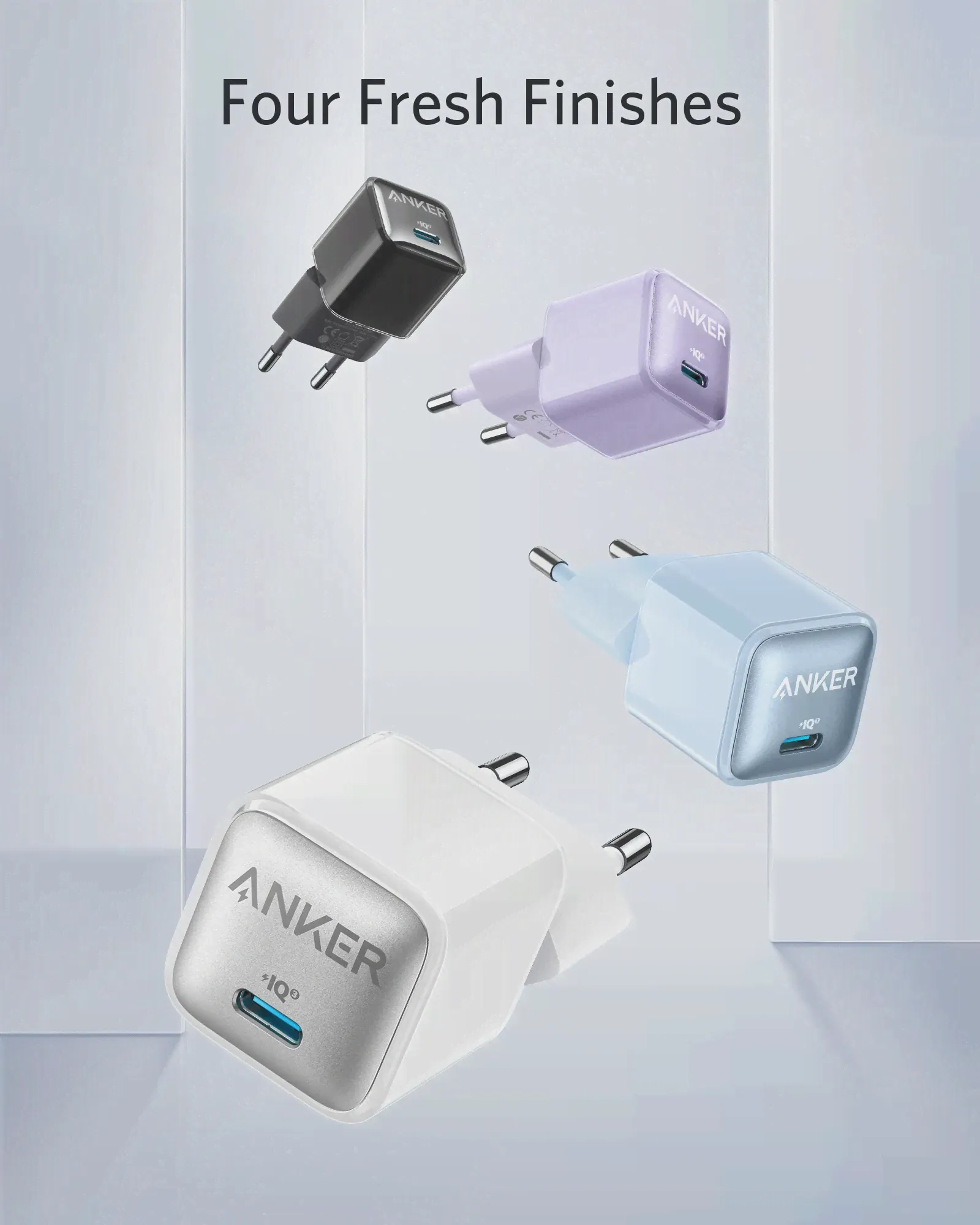 🛍 Зарядное устройство Anker 511 (Nano Pro), Anker Nano Pro, 20 Вт PIQ 3,0 прочное компактное быстрое зарядное устройство, зарядное устройство USB C для iPhone 13-3